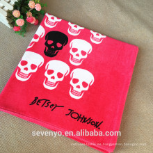 hot sale cool Skull and crossbones stick print Beach Towel 100% cotton BT-055